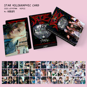 Total Link |   45 Tarjetas Lomo Láser Holográficas de Stray Kids, Tarjetas de Fotos de Estrellas del K-Pop <span class=keywords><strong>Coreano</strong></span>, Regalos de Papel para Colección de Fans - Product Image 2