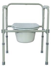 Cadre <span class=keywords><strong>de</strong></span> marche multifonctionnel pour personnes âgées Tabouret pliant Squat Toilette Portable Commode <span class=keywords><strong>Transfert</strong></span> Toilette <span class=keywords><strong>Chaise</strong></span> - Product Image 2