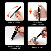 Marqueur de peinture chromé 3 couleurs XJY, pour plastique, métal, bijoux, projets artistiques DIY, stylo liquide permanent