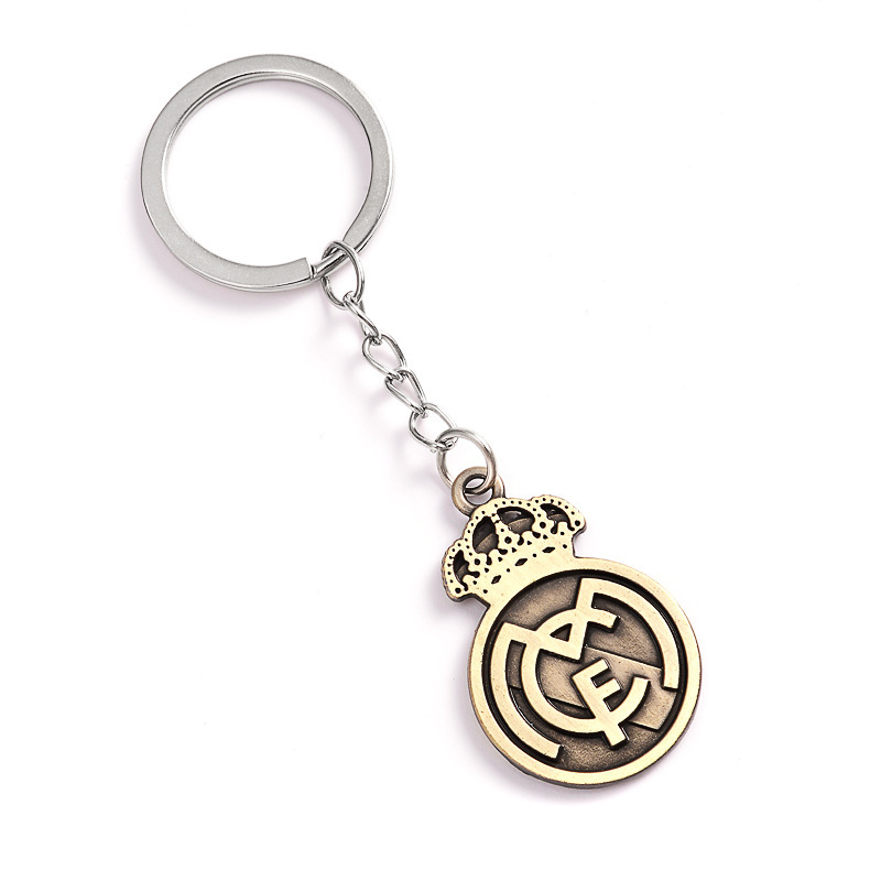 Real Madrid-metal football keychain