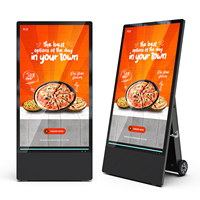MWE Stock en EE. UU. y la UE, Pantalla Digital LCD de 43 y 55 Pulgadas, Semi-Exterior, IP55, Impermeable, Extraíble, con Fuente de Alimentación, Alta Luminosidad