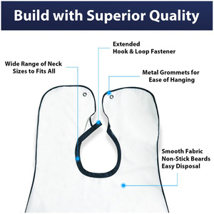Vente Chaude Tabliers de <span class=keywords><strong>Coiffeur</strong></span> en Polyester Vierge pour le Travail, l'Entretien de la Barbe, la Coupe de Cheveux et le Rasage - Product Image 2