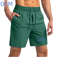 Shorts de sport pour hommes, taille élastique mi-haute, respirants, écologiques, séchage rapide, pour course à pied, entraînement, fitness, avec poches, pour l'extérieur et les loisirs.