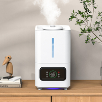 Humidificateur d'air électrique ultrasonique blanc 6L, brume épaisse, aromathérapie, anti-fumée, silencieux, avec humidistat, pour maison et hôtel - Vente en gros usine