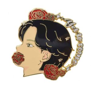 Fabricación de insignias de metal con diseño de logotipo gratuito, pin de solapa de esmalte duro personalizado con dibujos animados/anime para grupo de chicos - Product Image 3