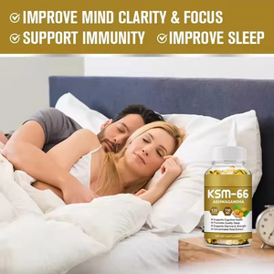 Em/Odm <span class=keywords><strong>Ashwagandha</strong></span> Extract Softgel Capsules Voor Volwassen Stemming Gezondheid Energie & Slaap Ondersteuning 120 Capsules Per Fles - Product Image 4