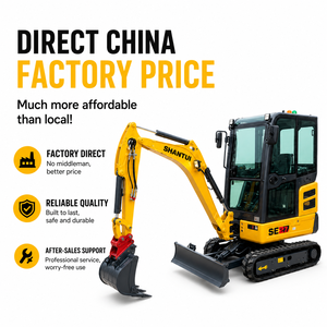 Offre spéciale : Mini-excavatrice Shantui SE20 de 2 tonnes, compacte, puissante, fiable et économe en carburant, idéale pour les travaux de construction. - Product Image 1