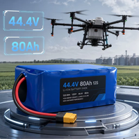 Paket Baterai Li-ion Drone UAV Baterai Densitas Energi Tinggi 12S 80Ah 400Wh/kg untuk Modul Kamera Termal RGB UAV Sayap Tetap