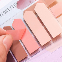 Precio de Fábrica, Etiquetas Adhesivas Transparentes de PET, Notas Adhesivas con Diseño de Índice, MOQ Bajo