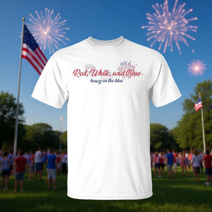 Camiseta roja, blanca y azul con diseño patriótico del 4 de julio - Product Image 3