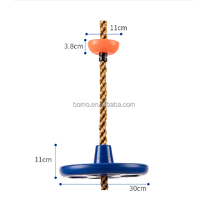 ZOSHINE Siège de balançoire pour enfants, type disque, avec corde d'escalade, pour aire de jeux intérieure et extérieure, idéal pour les fêtes et les événements festifs - Product Image 6