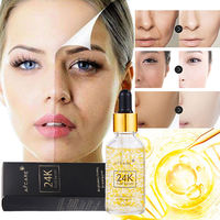 Sérum Visage Or 24K en Gros Marque Blanche pour Blanchiment, Hydratation Profonde de Haute Qualité, 30ML