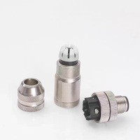 Cable Codificado de 12 Pines con Carcasa de Latón M12 Impermeable IP67, Apto para Escenarios Impermeables y a Prueba de Polvo de Equipos Industriales
