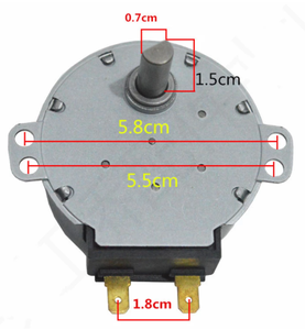 Motor de mesa giratoria para microondas, SSM-23H de 220V, 6549W1S018A, AC220-240V, 3,0 W, 50/60Hz, 2,5/3R, PM - Product Image 3