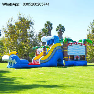 Castillo Inflable de PVC Comercial, Tobogán Acuático, Casa de Juegos Interior/Exterior, Casa de Brinco con Soplador, Modelo de Producto para Niños - Product Image 4