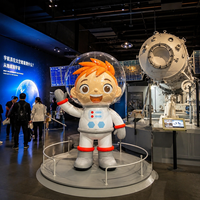 Modèle d'astronaute gonflable pour publicité extérieure avec lumières LED, astronaute gonflable personnalisé pour la décoration