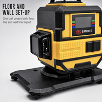 Niveau laser industriel SANEITE S59 16 lignes 4D, auto-nivelant, faisceau vert, pour sol et mur, étanche et résistant aux chutes