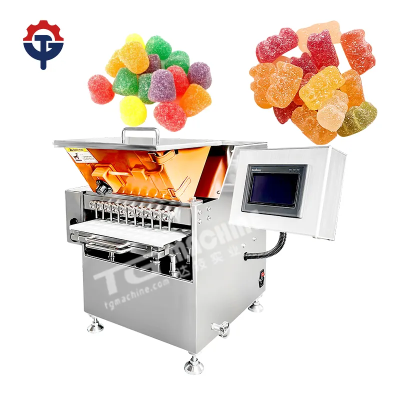 Piccola gelatina orsetto gommoso depositante piena fabbricazione automatica Bonbon dolce duro lecca lecca macchina per fare caramelle