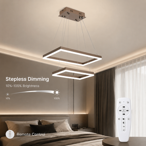 Lámpara de araña moderna de hierro con LED regulable a control remoto, tricolor, para comedor, sala de estar, dormitorio, iluminación de villa - Product Image 4