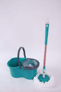 Droog Nat Reinigingstool Met 360 ° Roterende Dweil Emmer Roestvrijstalen Bloemensnijder Set Aparte Vuil Schoon Water Voor Reiniging - Product Image 3