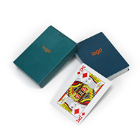 Cartes à jouer en PVC épais, jeu de cartes noir, poker, 54 pièces, design personnalisable, cartes à jouer pour clubs, fêtes, promotions