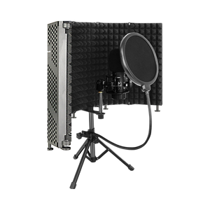 Soporte para Micrófono con Pantalla de Aislamiento, Accesorios para Micrófonos de Grabación, Equipo de Voz en Off, Apto para Micrófonos de Condensador - Product Image 2