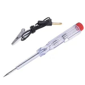 DC 6V-24V Car Voltage Tester Fuses and Light Socket Tester Transparent Circuit Test Pen for Car Motorcycle and Small Engines