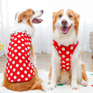 Pet <b>Clothes</b> Polka Dot Lace Vest Winter Dog <b>Cat</b> Apparel <b>For</b> Small Medium Pets Warm Cozy Outfit Fashionable Pet Wear - Product Image 3