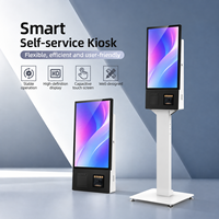 27-Zoll 32-Zoll Freistehender Interaktiver Touchscreen-Selbstbedienungs-Kiosk mit Zahlungs- und Druckfunktion für Restaurants - Großhandel