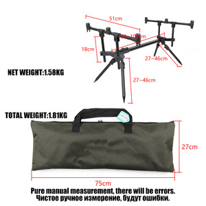 YOUME <span class=keywords><strong>support</strong></span> de <span class=keywords><strong>canne</strong></span> à pêche rétractable réglable en aluminium <span class=keywords><strong>pour</strong></span> <span class=keywords><strong>carpe</strong></span> - Product Image 6