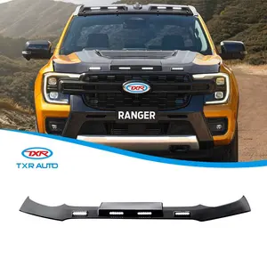 New Carbon Fiber Roof Car Light Black Front Bonnet Guard Hood Scoop Cover Other Accessories For Ford Ranger T9