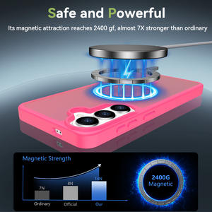 Étui de téléphone magnétique anti-chute et antichoc pour <span class=keywords><strong>Samsung</strong></span> S26 Plus, coque arrière de téléphone en TPU 2 en 1 - Product Image 4