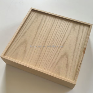 Boîte d'organisation de tiroir empilable en chêne antique Boîtes de service carrées Plateaux d'artisanat en <span class=keywords><strong>bois</strong></span> pour peinture, panneaux de bricolage, encadrement, boîte d'ombre - Product Image 3