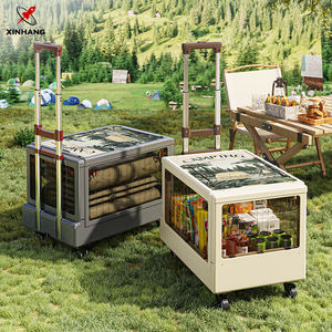 XinHang Étagère d'armoire mobile Roulettes pivotantes à 360 degrés Étagère de rangement de style chariot Murs extra-épais Armoire de rangement roulante - Product Image 6