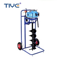Professionnel 2.8hp / 2.3kw essence perceuse au sol outils de jardin perceuse à terre tarière 63CC