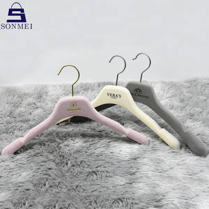 Cintre en velours de <span class=keywords><strong>mariage</strong></span>, cintre avec crochet doré, pour robe de mariée - Product Image 2