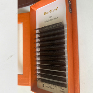 DeceMars Precio al por Mayor Suministro de Fábrica Comprimento Da Mistura De <span class=keywords><strong>Cachos</strong></span> D Pestañas Hechas a Mano Calidad Superior 4D W - Product Image 1