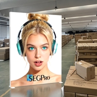 Lintel Factory : Vente en gros de caissons lumineux LED SEG portables rectangulaires à impression personnalisée pour stands d'exposition intérieurs et salons professionnels