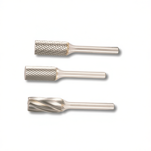 Ttake Ab8100 Cylindrical Md Rotary Burr Solid Carbide 9.6 Mm Diameter 19 Mm Length 6 Mm Shank For Metal And Hard Materials - Product Image 2