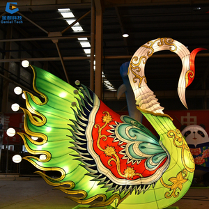 SGFL199 Parque zoológico al aire libre Linterna Show Tela Cisne chino Animal Linterna para Festival - Product Image 2