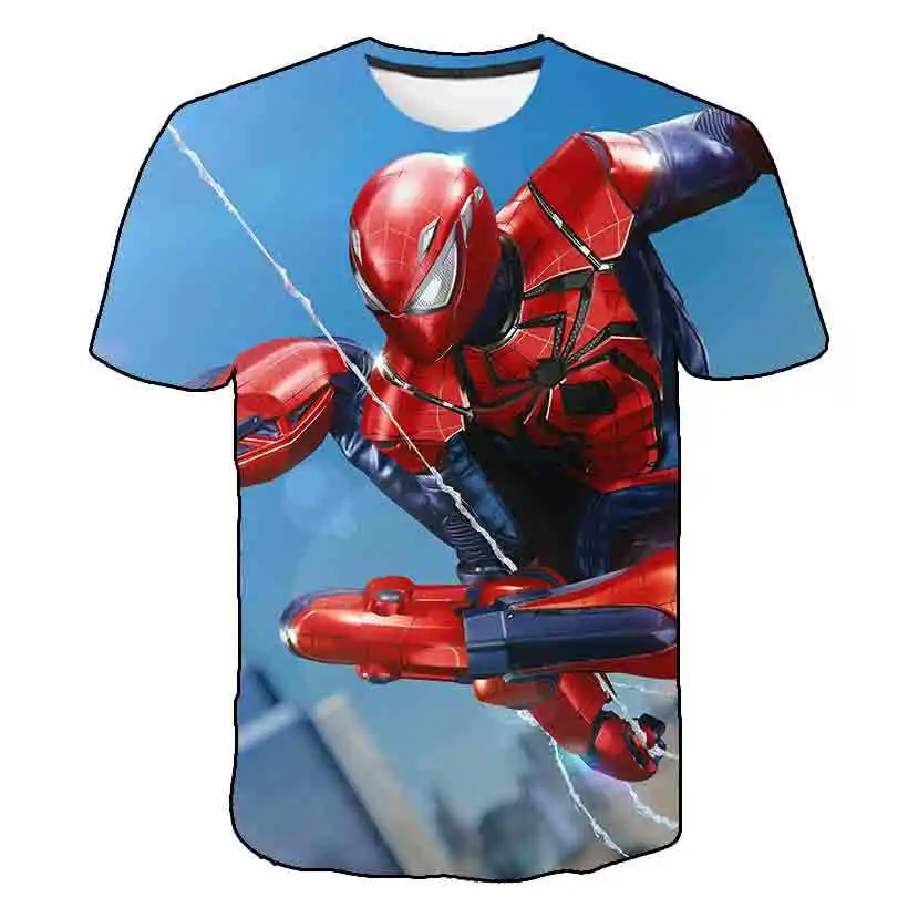 T-Shirt Quick dry estate 2022 stampa 3D Captain Marvel Superhero T-Shirt sportiva Spiderman a manica corta da uomo a compressione