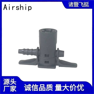 Airship Renault 93198547 Automotive Fuel Line <b>Quick</b> <b>Connector</b> Two Way Plastic Black For Nylon Tube - Product Image 4