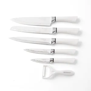 Новый дизайн, высококачественный набор кухонных ножей шеф-повара с хромированной ручкой из АБС-пластика, немецкий нож