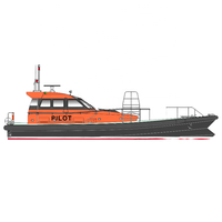 Bateau patrouilleur à grande vitesse Grandsea de 17,6 m, neuf, en fibre de verre, avec moteurs in-bord et télécommande, à vendre