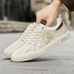 Chaussures décontractées de luxe pour hommes, baskets respirantes à lacets pour le streetwear quotidien et l'été - Product Image 3