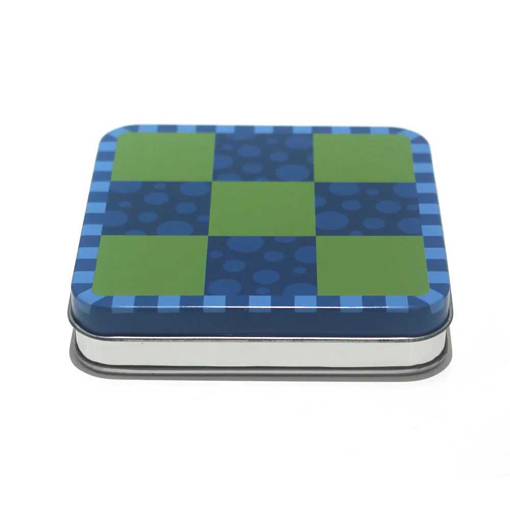 صندوق مربع من القصدير مخصص لترويج الأعمال بسعر تنافسي مناسب لتقديم الهدايا صندوق مربع من القصدير مخصص لأقراص القرص المحمولة من النوع USB