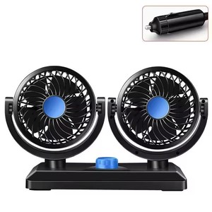 <span class=keywords><strong>Ventilateur</strong></span> réglable à rotation de 360 degrés <span class=keywords><strong>Ventilateur</strong></span> de refroidissement de voiture à double tête <span class=keywords><strong>Ventilateur</strong></span> d'air de voiture à vent fort Air 2-en-1 pour voiture - Product Image 4