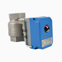Vannes à boisseau sphérique électriques en acier inoxydable DN50 pour usine, haute température, contrôle OEM du débit d'eau marche/arrêt, produits chimiques industriels