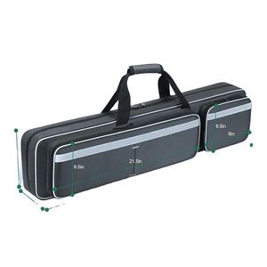 Sac de transport portable pour queue de billard en tissu Oxford, certifié BSCI, avec étui rigide et bretelles pour queues de snooker et de pool - Product Image 1