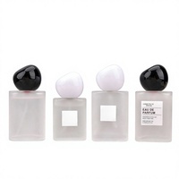 Flacon pulvérisateur de parfum en verre dépoli en forme de béret avec bouchon à vis 30ml/50ml – Contenant vide pour échantillon de parfum
